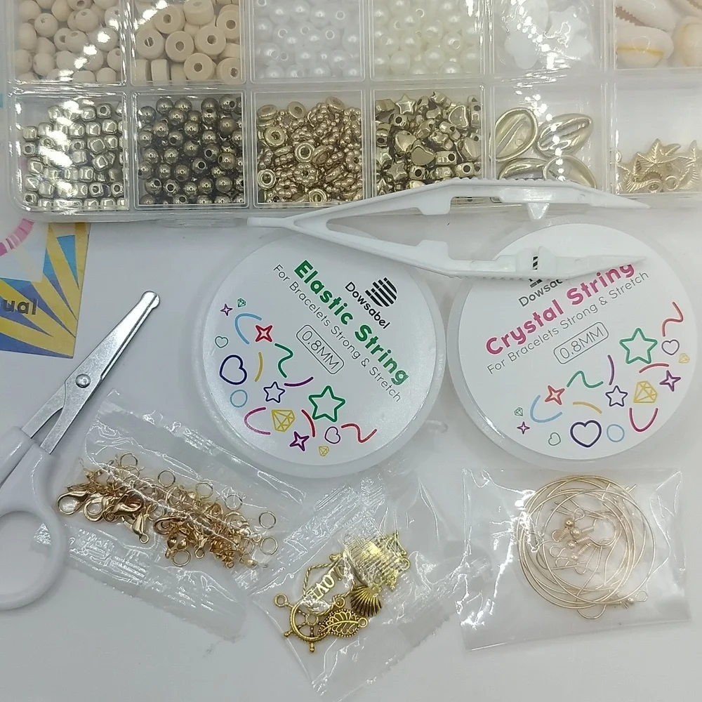 Clay Bead DIY Jewelry Kit 10800Pcs Letter Beads Friendship Bracelets SEALED